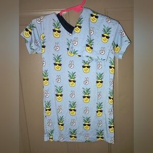 Monkeeroos Pineapple Bamboo Pajamas 5T
